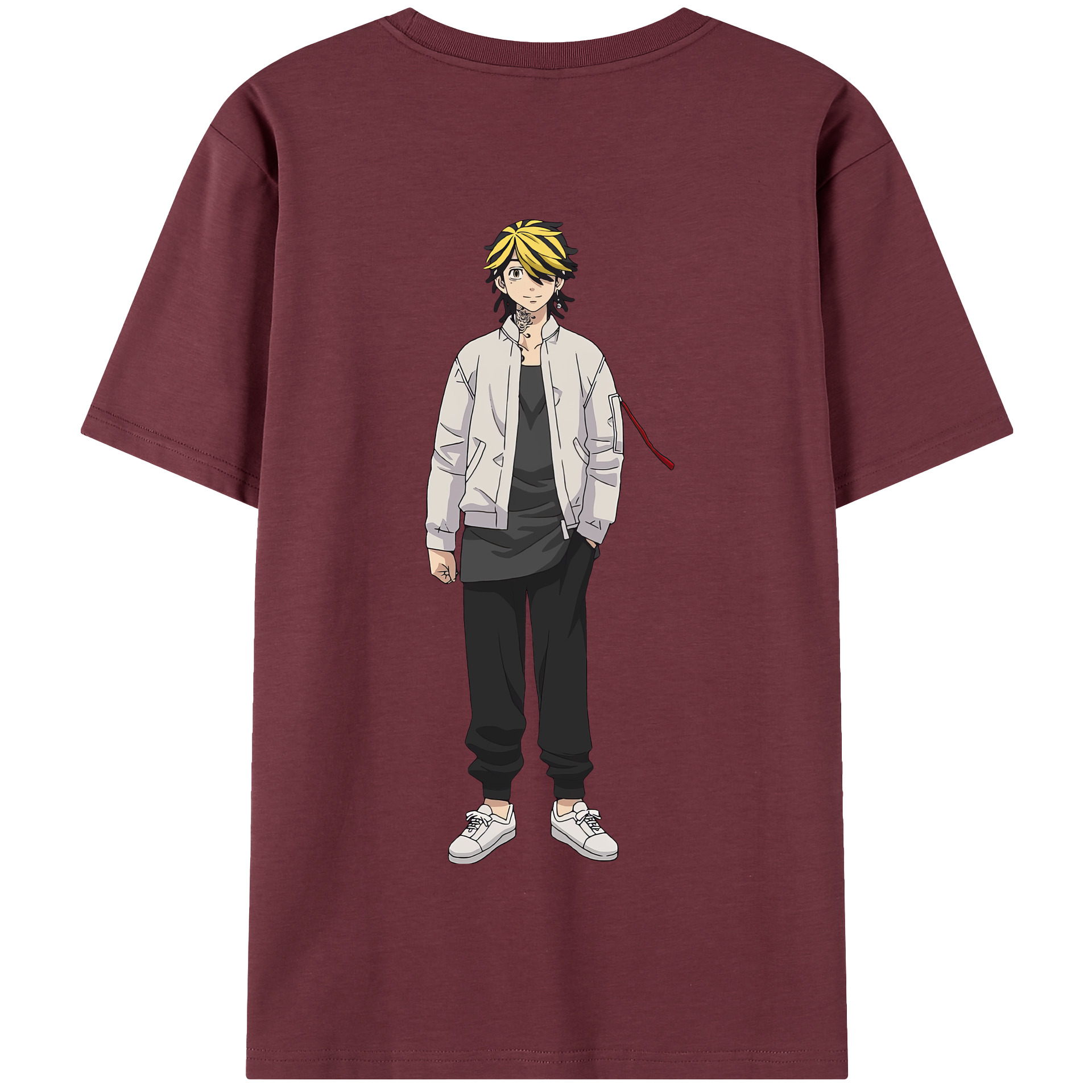 （画像用） 東京リベンジャーズ Tokyo Revengers 綿100％半袖Tシャツ（背面プリント）
